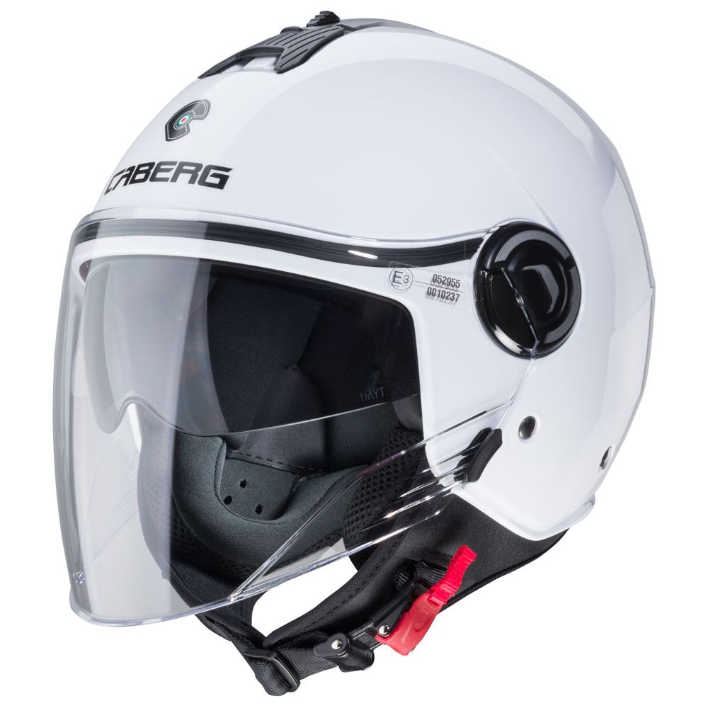 Caberg Riviera V4X Plain Open Face Helmet White - ThrottleChimp