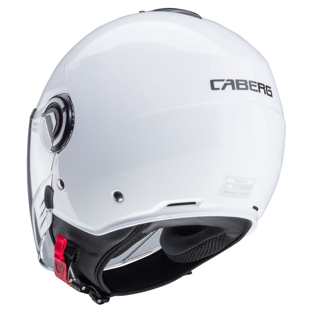 Caberg Riviera V4X Plain Open Face Helmet White (Image 3) - ThrottleChimp