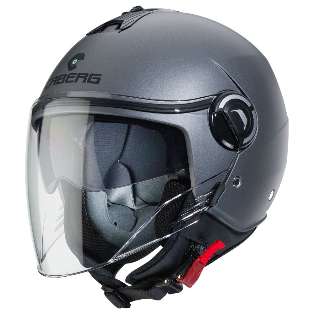 Caberg Riviera V4X Plain Open Face Helmet Matt Gun FREE 1 YEAR Returns, FREE UK Delivery | ThrottleChimp