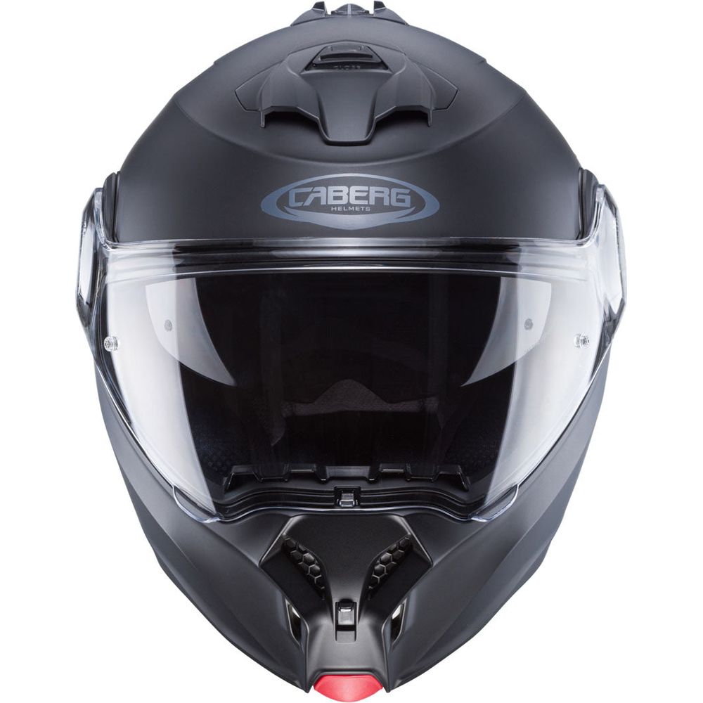 Caberg Duke Evo Plain Flip-Up Helmet Matt Black (Image 3) - ThrottleChimp