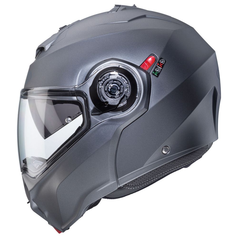 Caberg Duke Evo Plain Flip-Up Helmet Matt Gun (Image 3) - ThrottleChimp