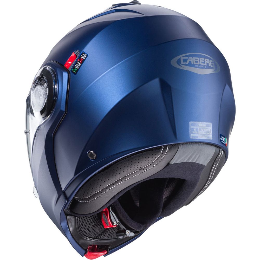 Caberg Duke Evo Plain Flip-Up Helmet Matt Blue (Image 4) - ThrottleChimp