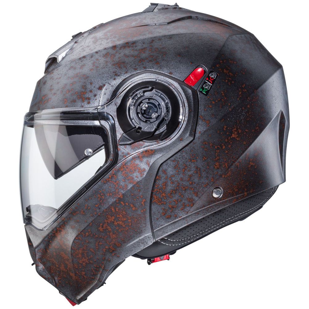 Caberg Duke Evo Rusty Plain Flip-Up Helmet Grey (Image 3) - ThrottleChimp