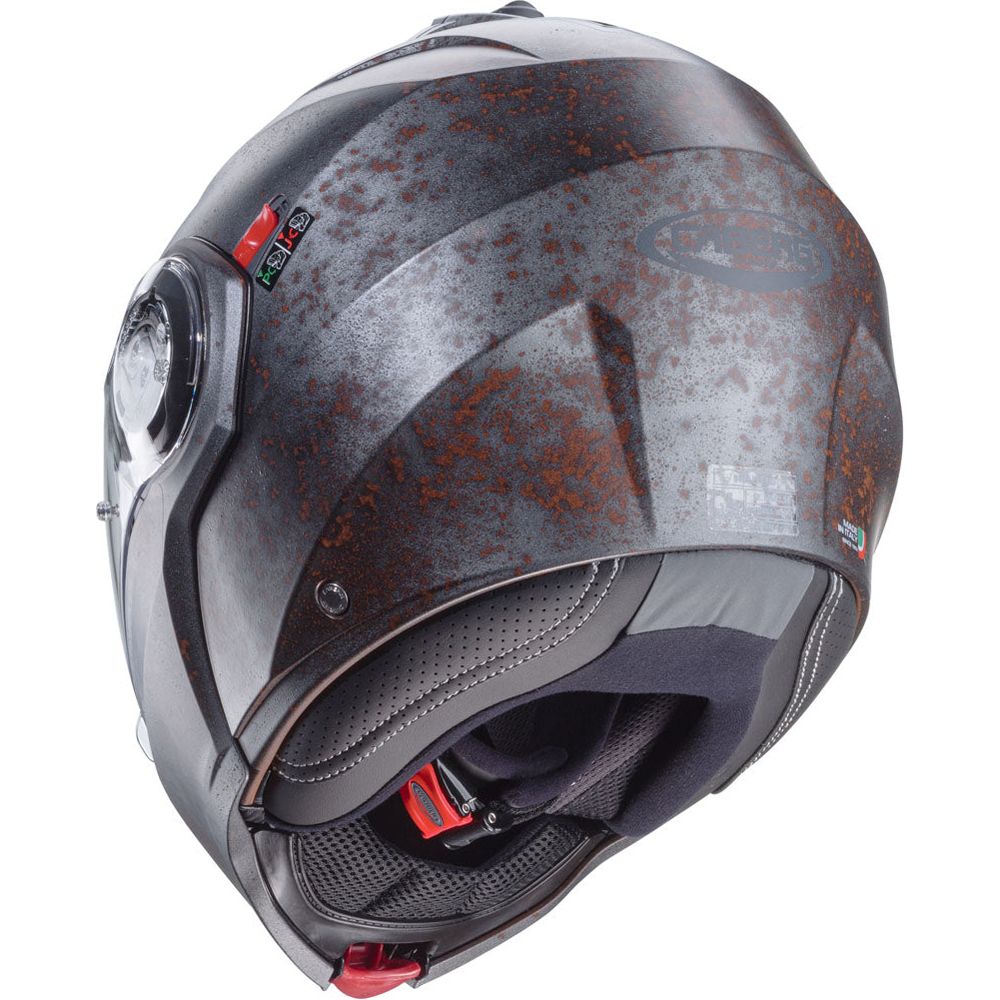 Caberg Duke Evo Rusty Plain Flip-Up Helmet Grey (Image 4) - ThrottleChimp