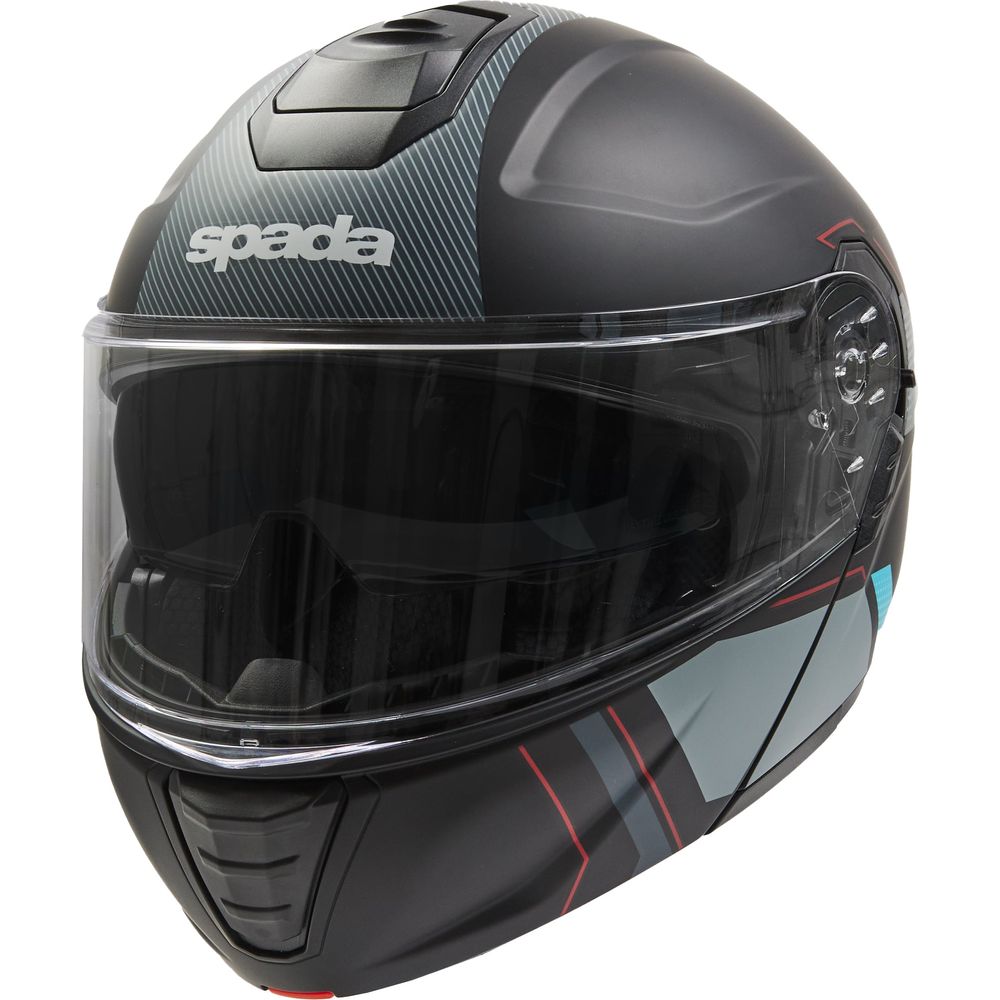 Spada Orion 2 Element Flip-Up Helmet Black / Grey / Red / Blue FREE 1 YEAR Returns, FREE UK Delivery | ThrottleChimp