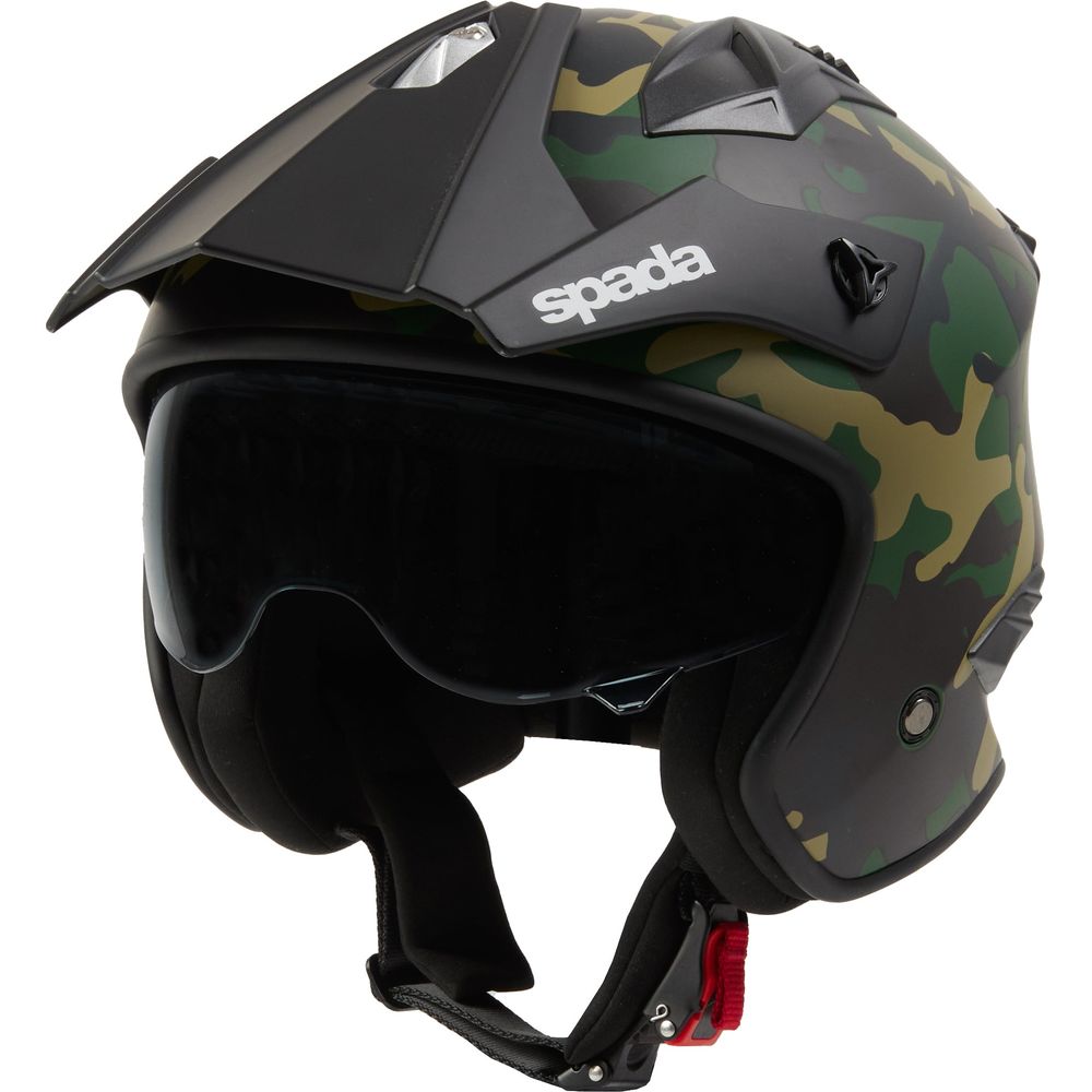 Spada Storm 06 Open Face Helmet Camo Green - ThrottleChimp