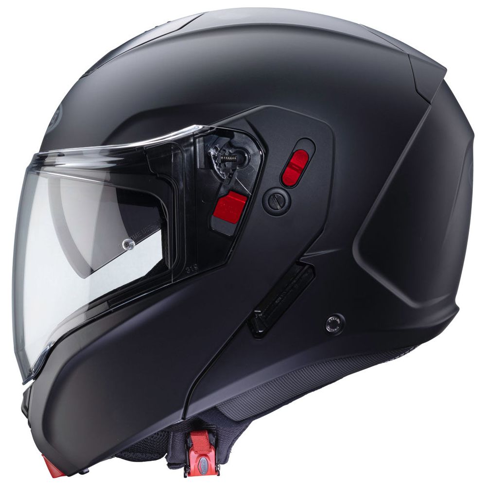 Caberg Horus X Plain Flip-Up Helmet Matt Black (Image 3) - ThrottleChimp