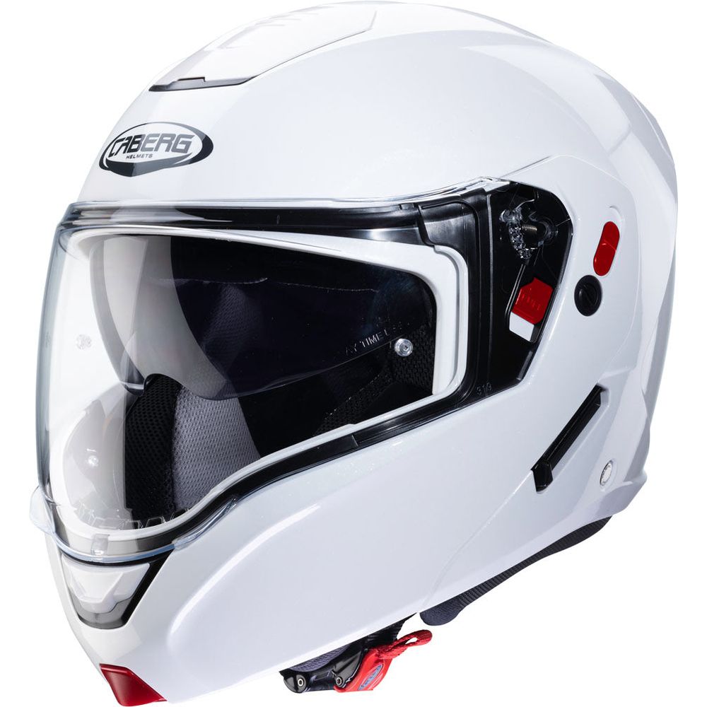 Caberg Horus X Plain Flip-Up Helmet Metal White FREE 1 YEAR Returns, FREE UK Delivery | ThrottleChimp