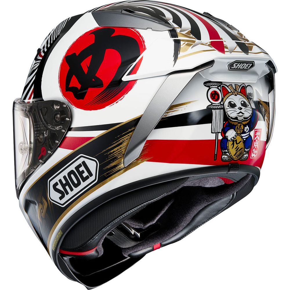 Shoei X-SPR Pro Motegi 4 Full Face Helmet White (Image 4) - ThrottleChimp