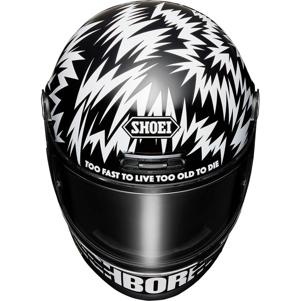 Shoei Glamster 06 Neighborhood TC5 Full Face Helmet Matt Black (Image 2) - ThrottleChimp