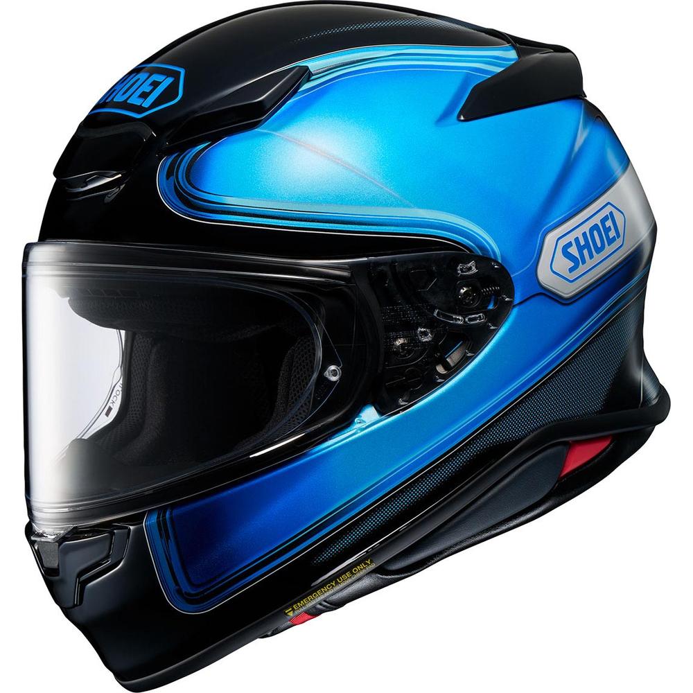 Shoei NXR2 Sheen TC2 Full Face Helmet Blue FREE 1 YEAR Returns, FREE UK Delivery | ThrottleChimp