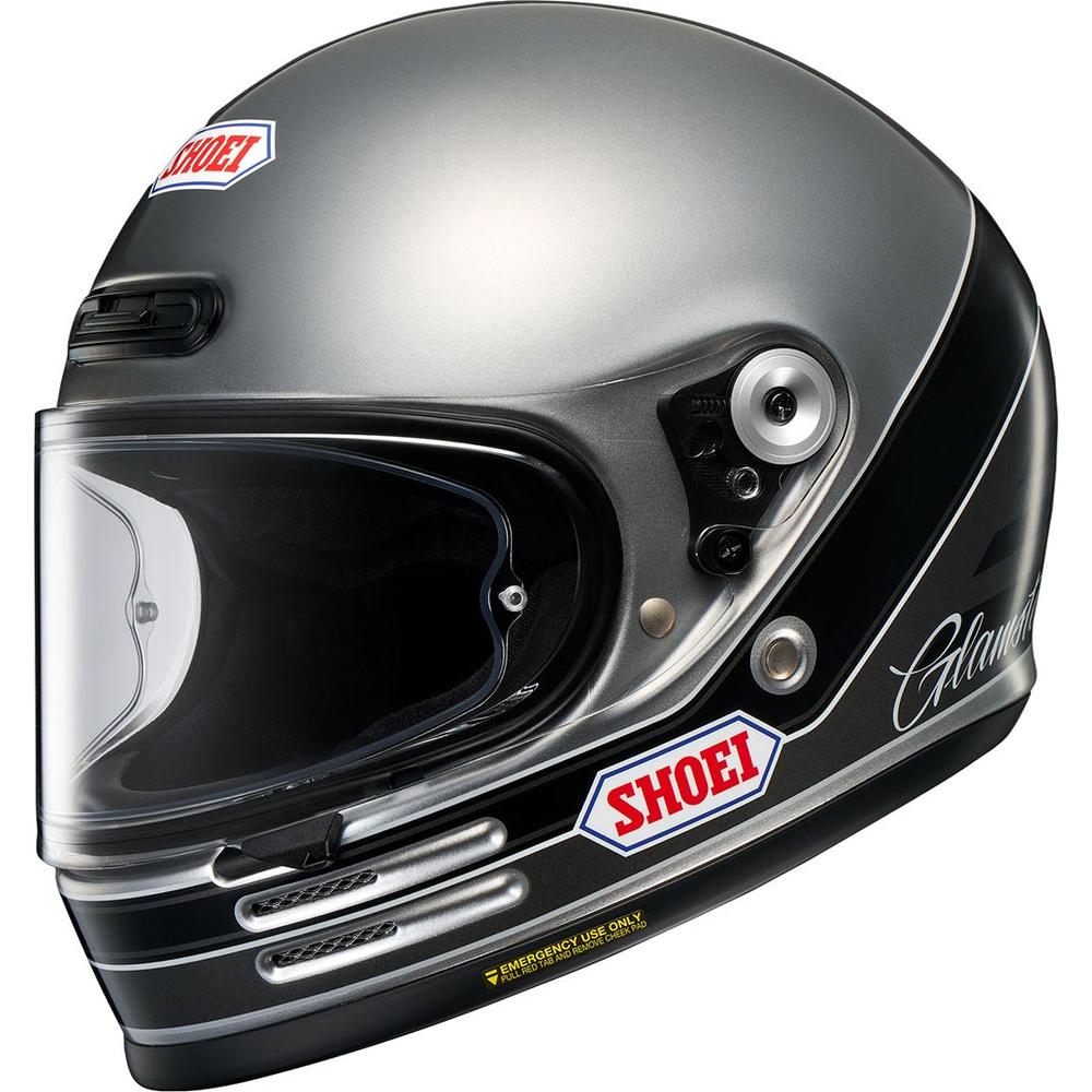 Shoei Glamster 06 Abiding TC10 Full Face Helmet Grey / Black - ThrottleChimp