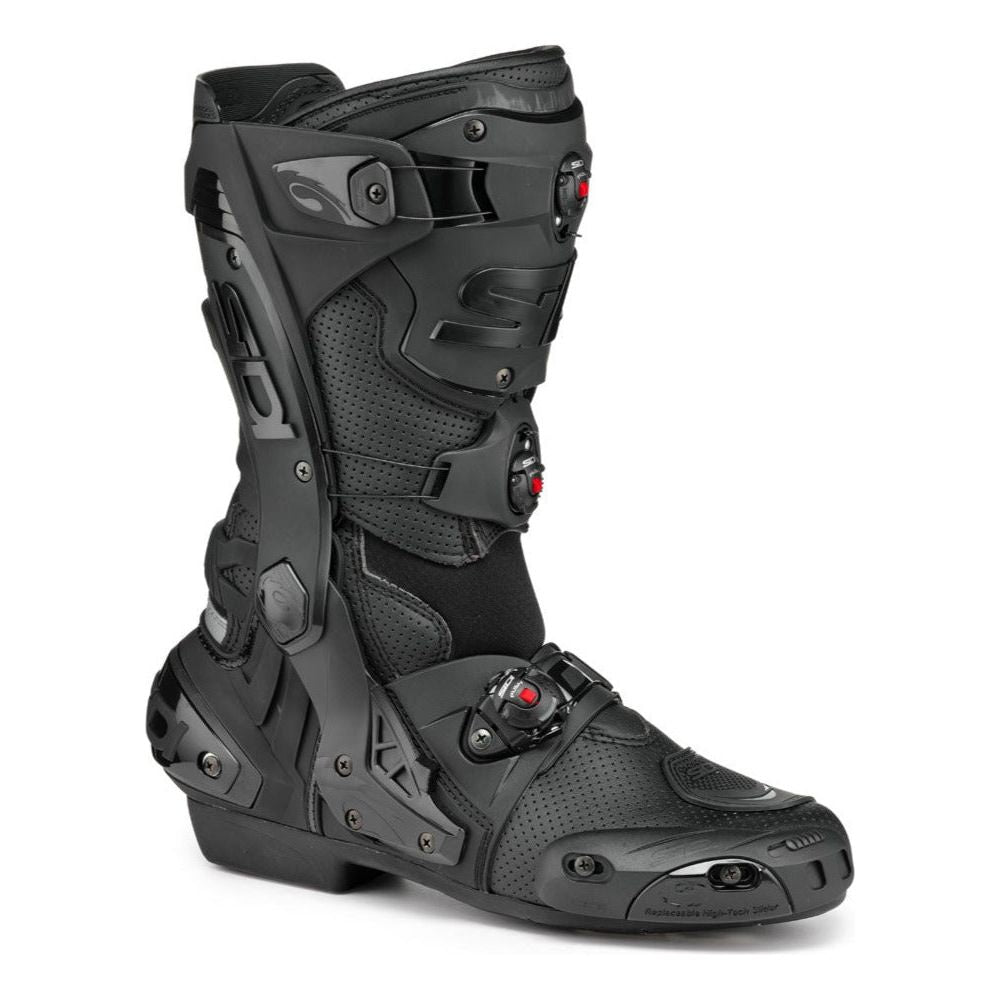 Sidi Rex Air CE Boots Black / Black - ThrottleChimp