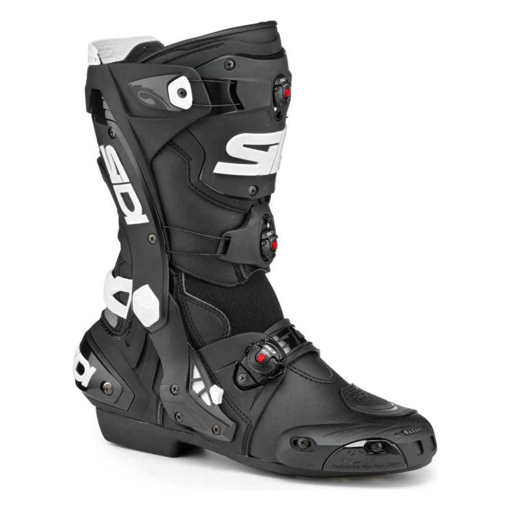 Sidi Rex CE Boots Black / White FREE 1 YEAR Returns, FREE UK Delivery | ThrottleChimp