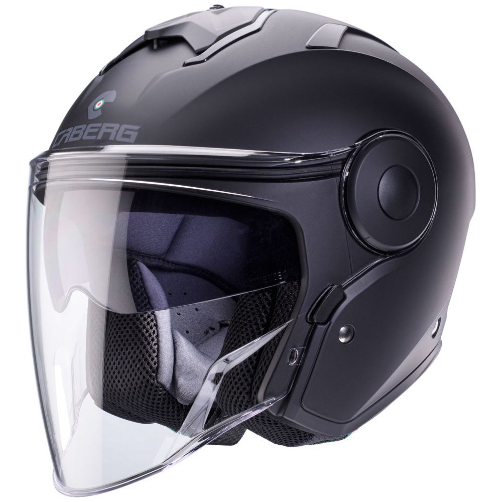 Caberg Soho Open Face Helmet Matt Black - ThrottleChimp