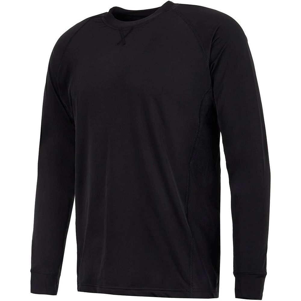 Spada Crucible Crew Long Sleeves Base Layer T-Shirt Black / Petrol (Image 2) - ThrottleChimp