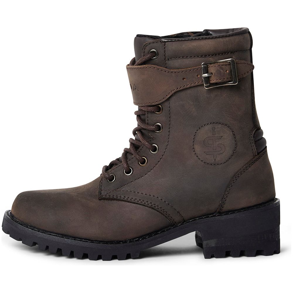 Spada Piston CE Ladies Boots Brown FREE 1 YEAR Returns, FREE UK Delivery | ThrottleChimp