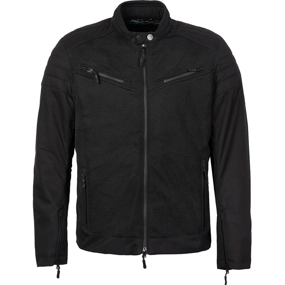 Spada Cafe Air CE Textile Jacket Black - ThrottleChimp