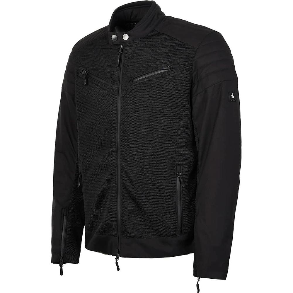 Spada Cafe Air CE Textile Jacket Black FREE 1 YEAR Returns, FREE UK Delivery | ThrottleChimp