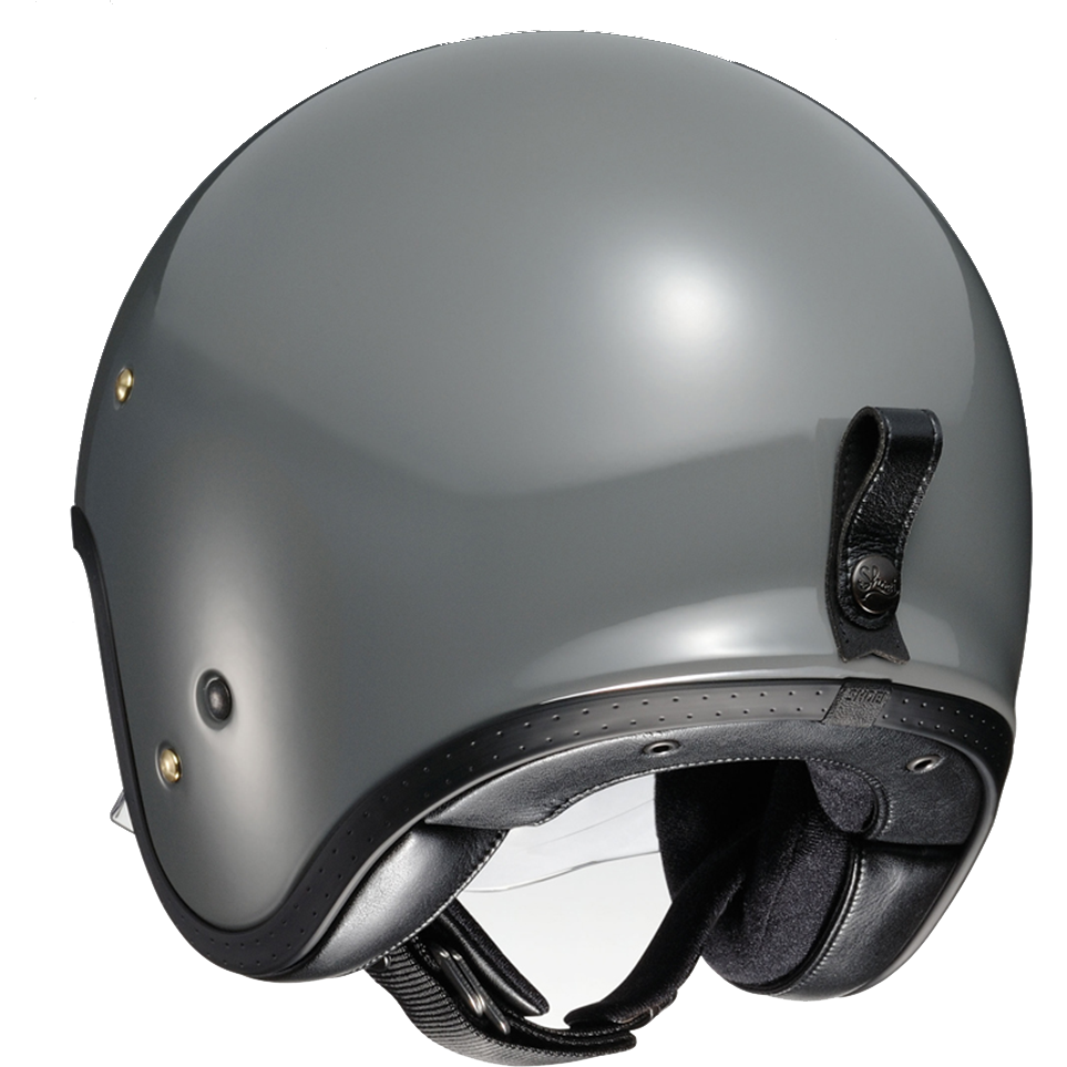 Shoei J.O Plain Open Face Helmet Rat Grey FREE 1 YEAR Returns, FREE UK Delivery | ThrottleChimp