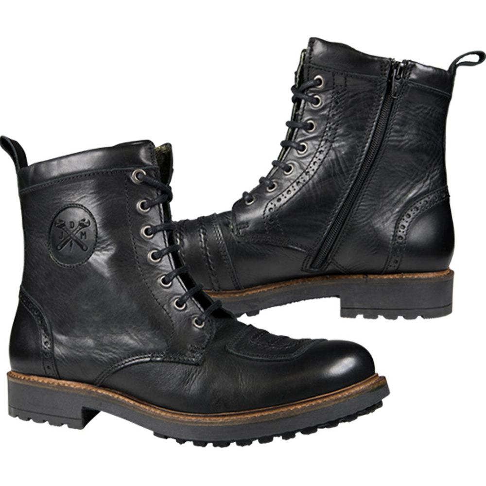 John Doe Falcon Leather Boots Black FREE 1 YEAR Returns, FREE UK Delivery | ThrottleChimp