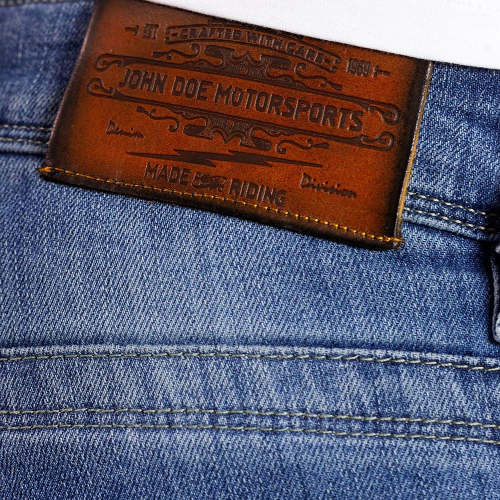 John Doe Original Riding Denim Jeans Used Light Blue