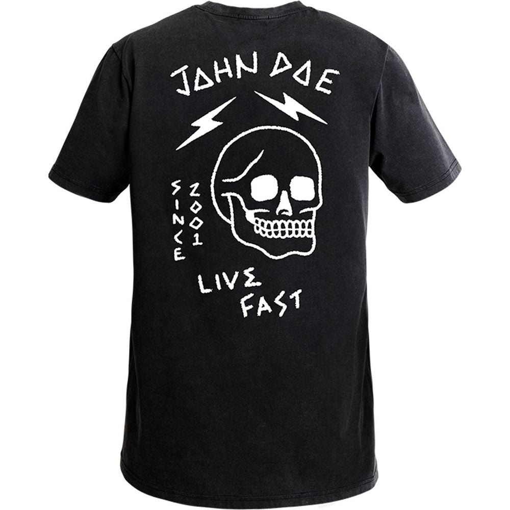 John Doe Live Fast Skull T-Shirt Black