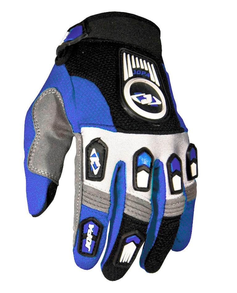 Jopa Legend Kids MX Gloves Black / Blue FREE 1 YEAR Returns, FREE UK Delivery | ThrottleChimp