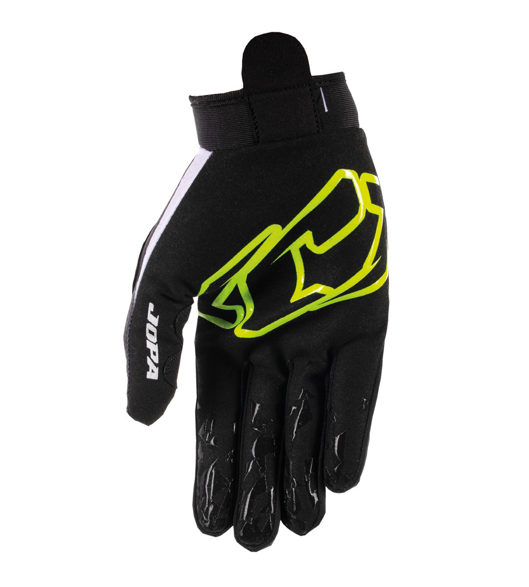 Jopa MX-14 MX Gloves Black / Fluo Yellow FREE 1 YEAR Returns, FREE UK Delivery | ThrottleChimp