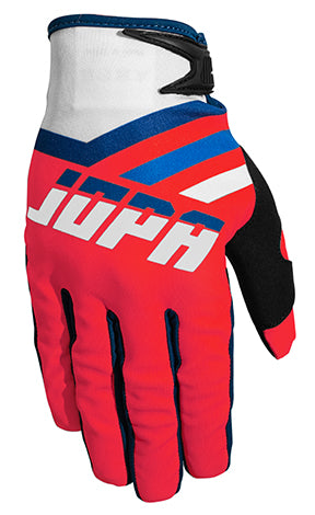 Jopa MX-8 MX Gloves Red / Blue / White FREE 1 YEAR Returns, FREE UK Delivery | ThrottleChimp