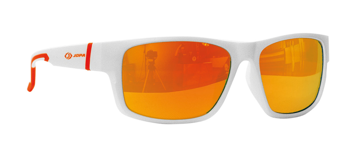 Jopa Forta Sunglasses White / Orange FREE 1 YEAR Returns, FREE UK Delivery | ThrottleChimp