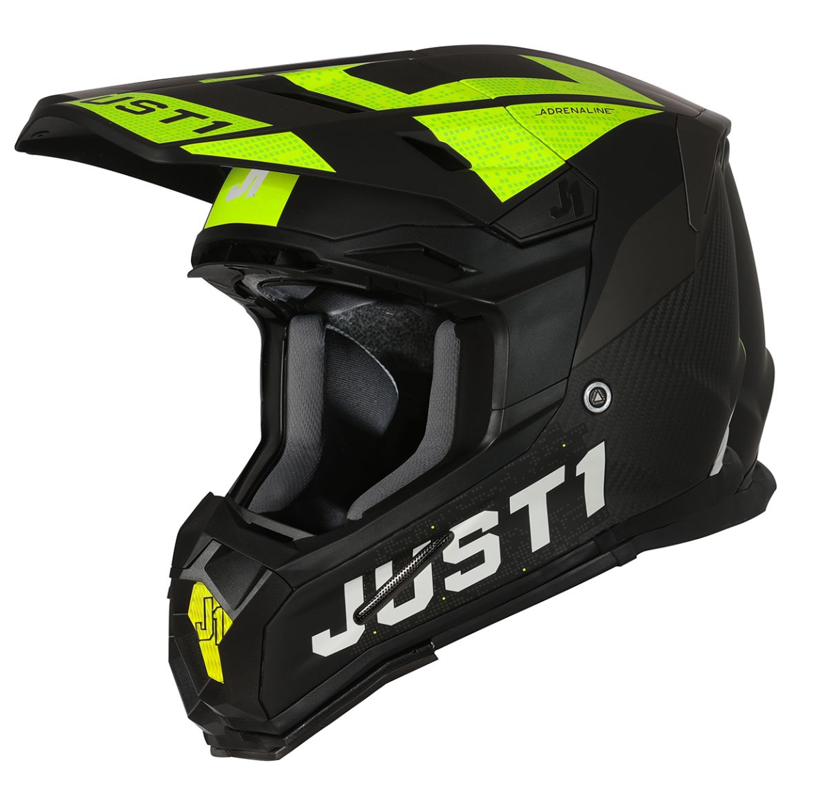 Just1 J-22 Adrenaline Black / Fluo Yellow / Matt Carbon FREE 1 YEAR Returns, FREE UK Delivery | ThrottleChimp