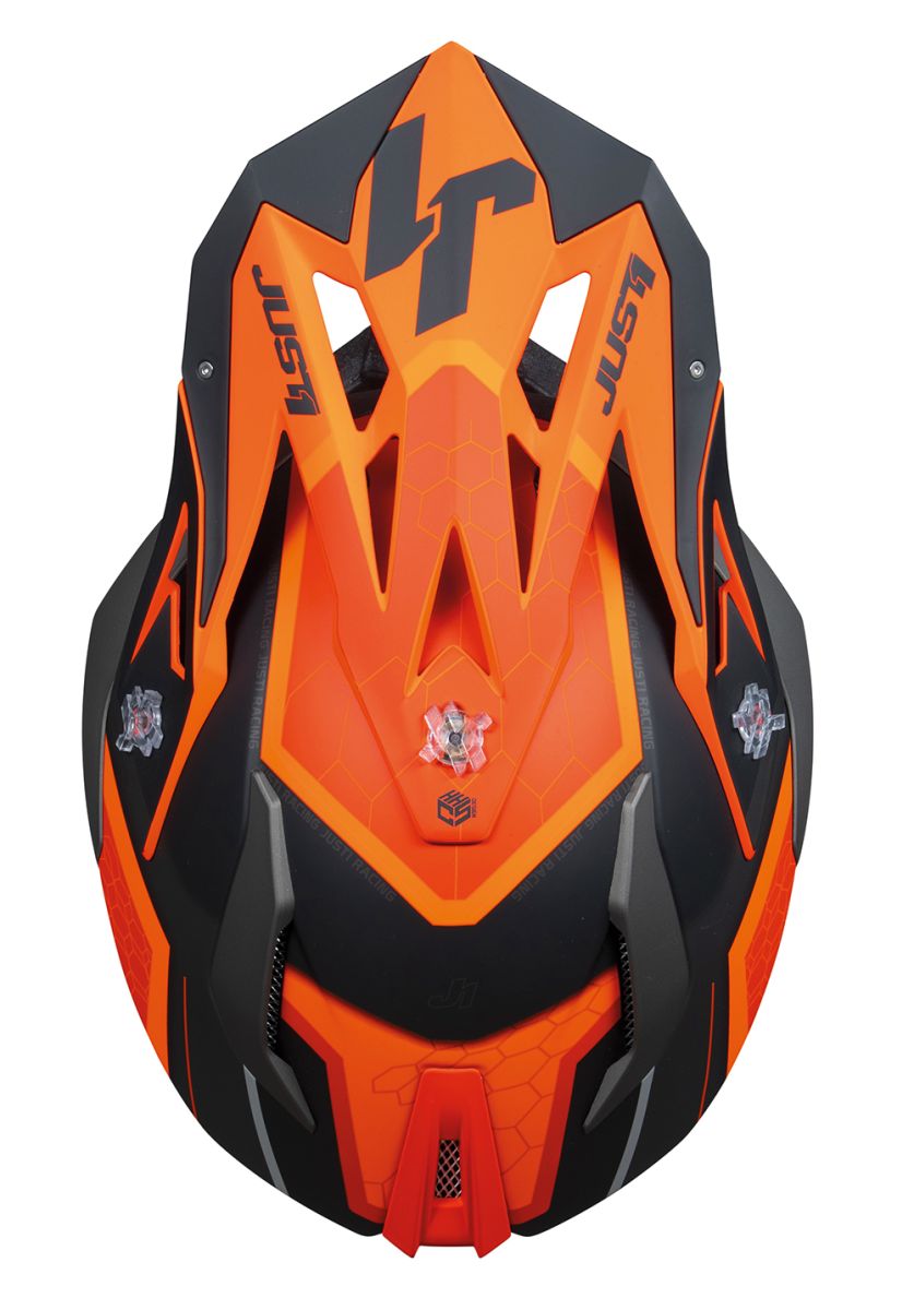 Just1 J18-F Hexa Orange / Matt Black FREE 1 YEAR Returns, FREE UK Delivery | ThrottleChimp