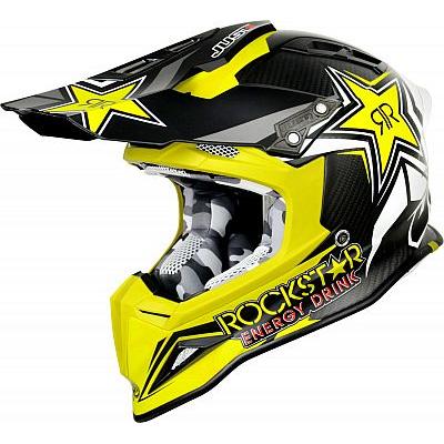 Just1 J12 Carbon MX Helmet Rockstar 2.0 ACU Gold / Yellow (Image 2) - ThrottleChimp