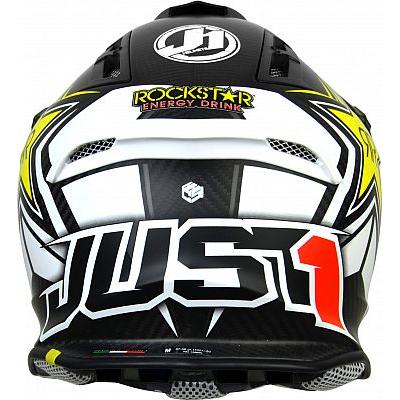 Just1 J12 Carbon MX Helmet Rockstar 2.0 ACU Gold / Yellow (Image 4) - ThrottleChimp