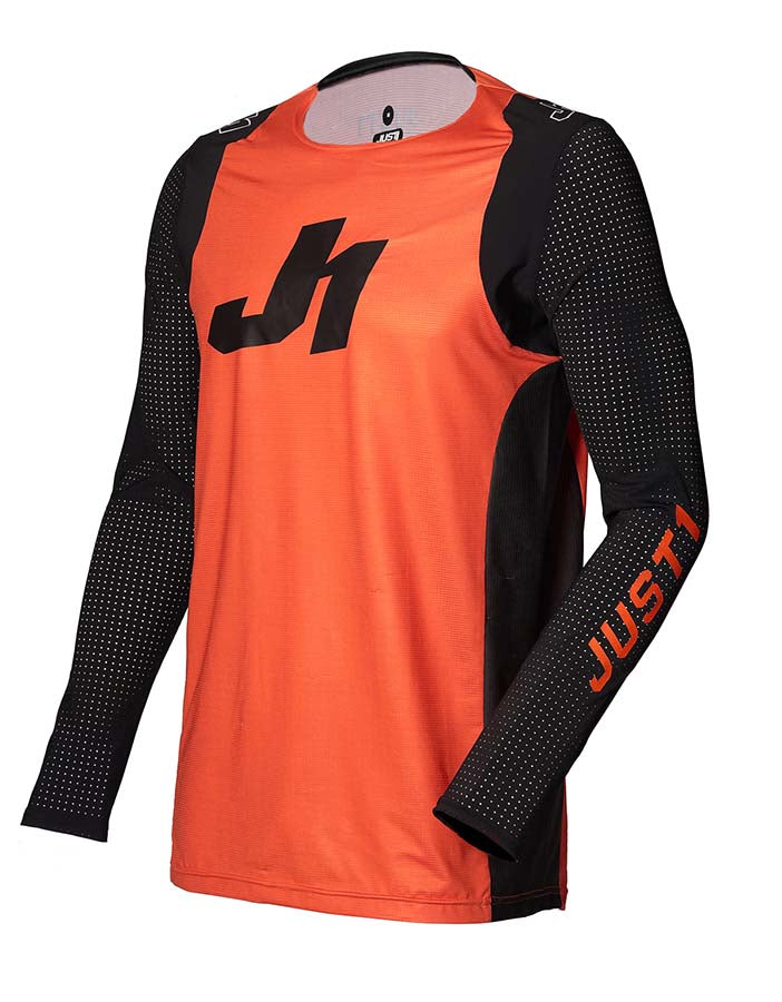 Just1 J-Flex Youth MX Jersey Aria Orange / Black FREE 1 YEAR Returns, FREE UK Delivery | ThrottleChimp