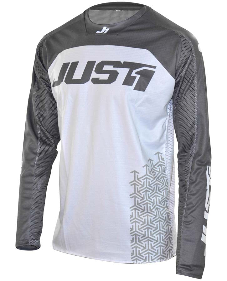 Just1 J-Force MX Jersey Terra White / Grey FREE 1 YEAR Returns, FREE UK Delivery | ThrottleChimp