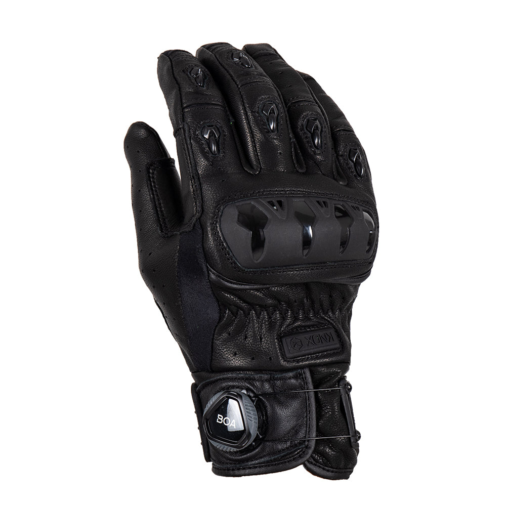 Knox Orsa MK2 Leather Gloves Black FREE 1 YEAR Returns, FREE UK Delivery | ThrottleChimp