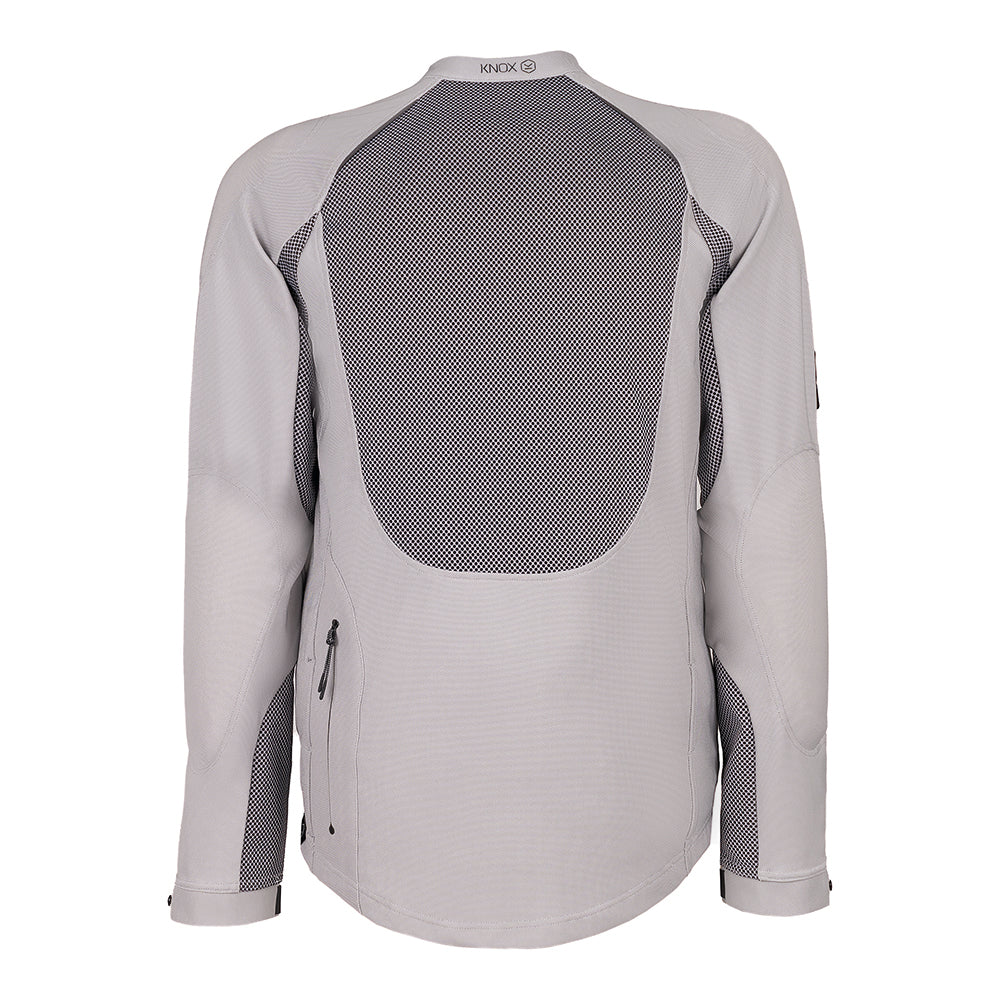 Knox Tor Textile Jacket Light Grey FREE 1 YEAR Returns, FREE UK Delivery | ThrottleChimp