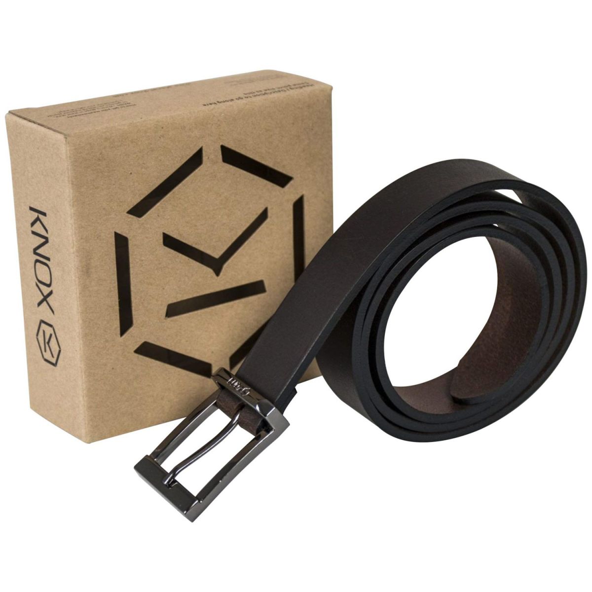 Knox Leather Belt Black FREE 1 YEAR Returns, FREE UK Delivery | ThrottleChimp