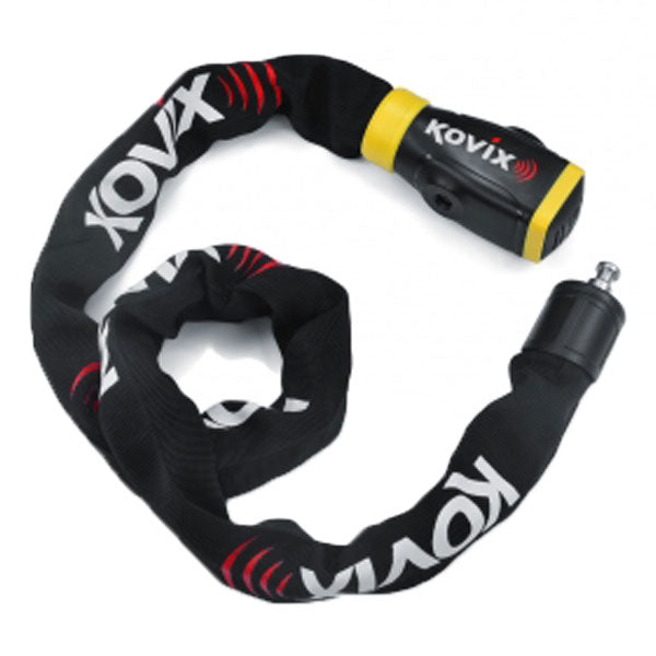 Kovix KCL Alarmed Chain Lock - 8mm X 1200mm - ThrottleChimp