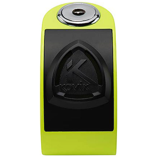 Kovix KD6 Alarmed Disc Lock 6mm Fluo Green (Image 3) - ThrottleChimp