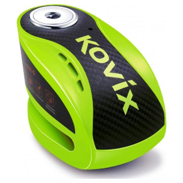 Kovix KNX Alarmed Disc Lock 10mm Fluo Green - ThrottleChimp