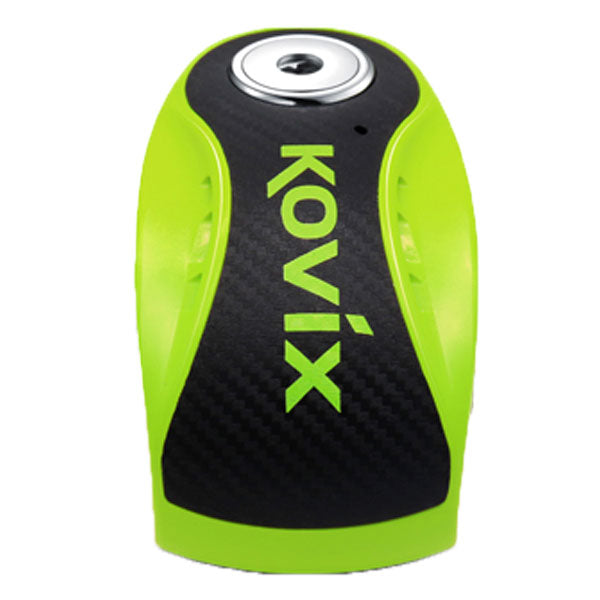 Kovix KNX Alarmed Disc Lock 10mm Fluo Green (Image 2) - ThrottleChimp