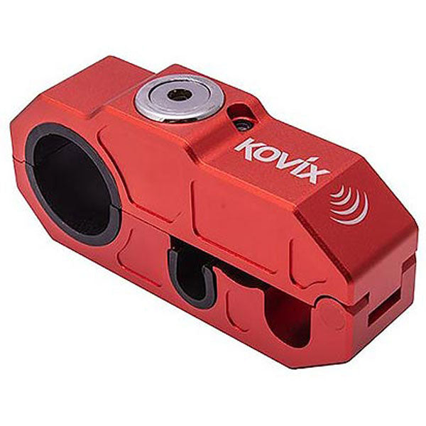 Kovix KOL Alarmed Brake Lever Lock Red - ThrottleChimp