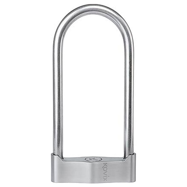 Kovix KSU U Lock 108mm X 250mm X 18mm Brushed Metal - ThrottleChimp