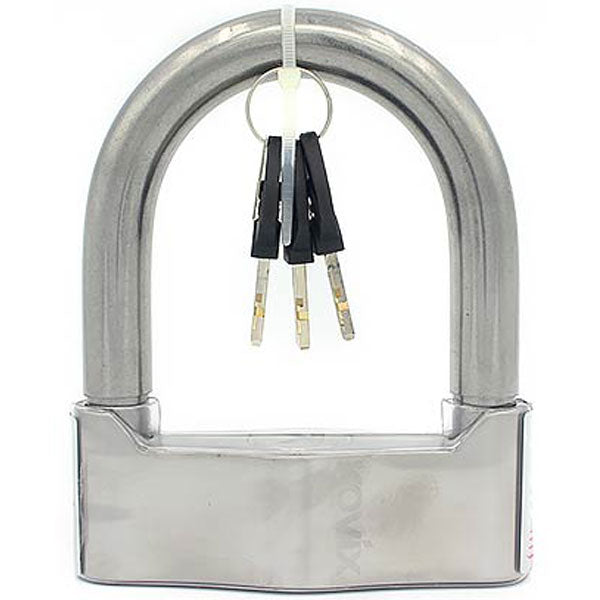 Kovix KSU U Lock 88mm X 102mm X 18mm Brushed Metal (Image 4) - ThrottleChimp