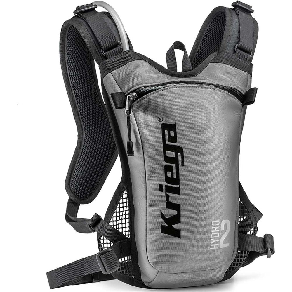 Kriega Hydro 2 Hydration Backpack Silver - 2 Liters - ThrottleChimp