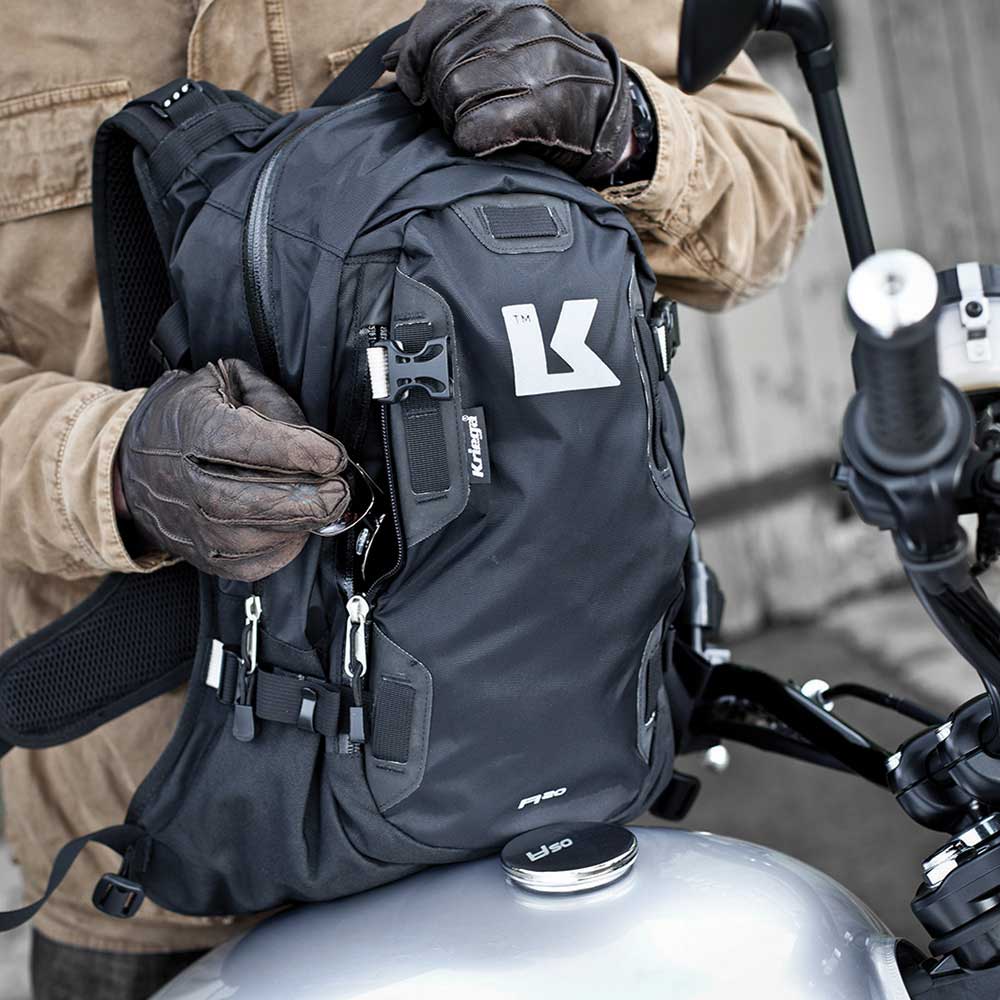 Kriega R20 Backpack Black - 20 Liters (Image 3) - ThrottleChimp