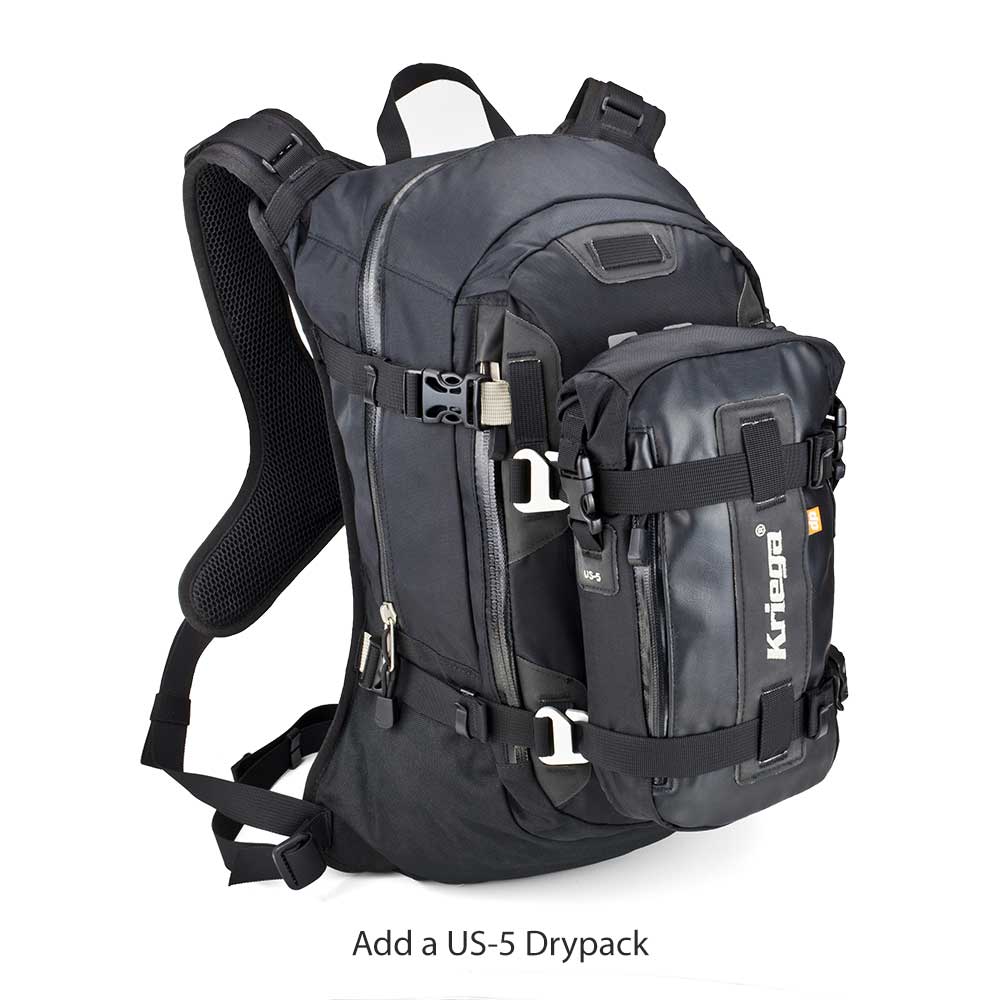 Kriega R20 Backpack Black - 20 Liters (Image 4) - ThrottleChimp